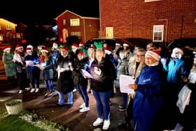 The Pop Chorus singing for war veteran, Ray