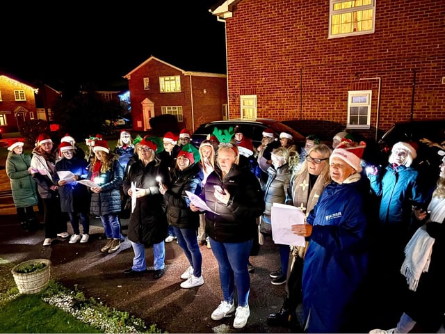 The Pop Chorus singing for war veteran, Ray