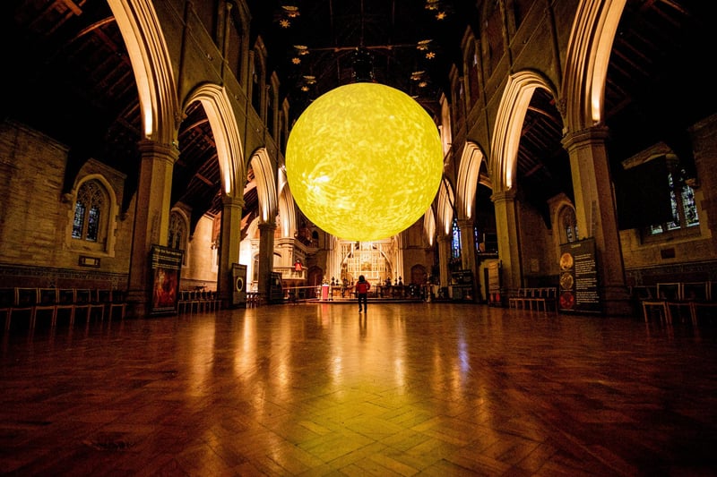 Pictured: The SUN installation at St Mary's Church, Fratton, Portsmouth.