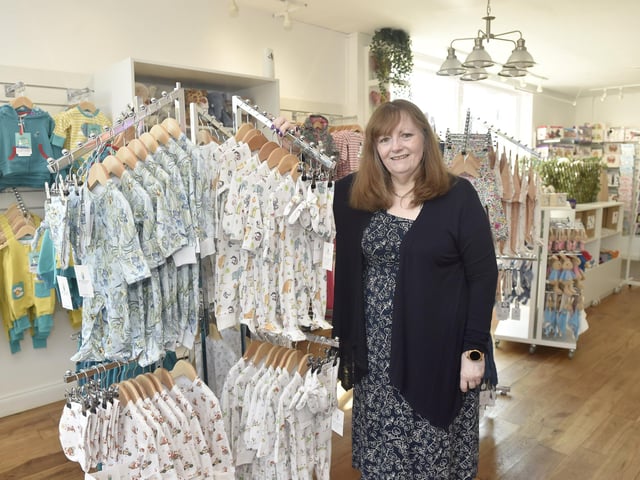 Gosport MP Caroline Dinenage officially opened My First Steps, an environmentally friendly children's clothes and toy shop in Lee-on-the-Solent High Street, on Thursday, September 7.Pictured is: Owner Jan Coupe.Picture: Sarah Standing (070923-8206)