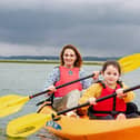 Kayakers enjoying the water