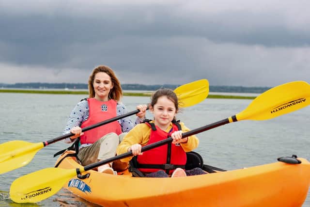 Kayakers enjoying the water