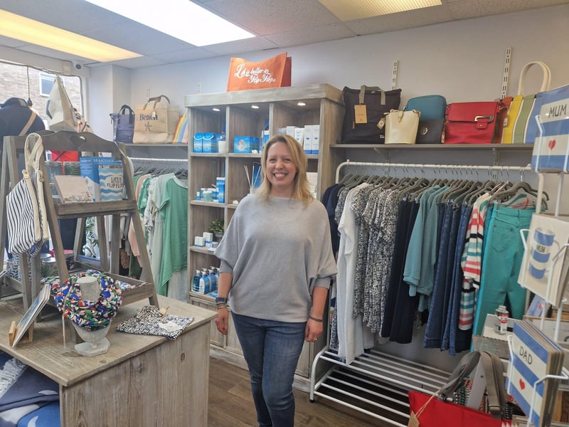 Pictured is Leanne Dodd, owner of Boutique By The Sea at 78 High Street, Lee-on-the-Solent.