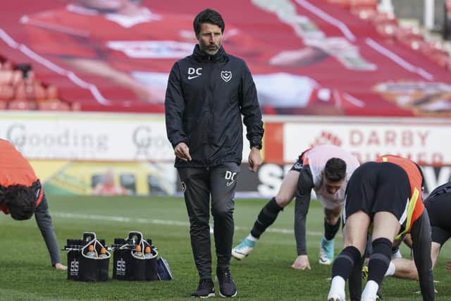 Danny Cowley has already identified some players he wants to remain at Pompey next season. Picture: Jason Brown/ProSportsImages