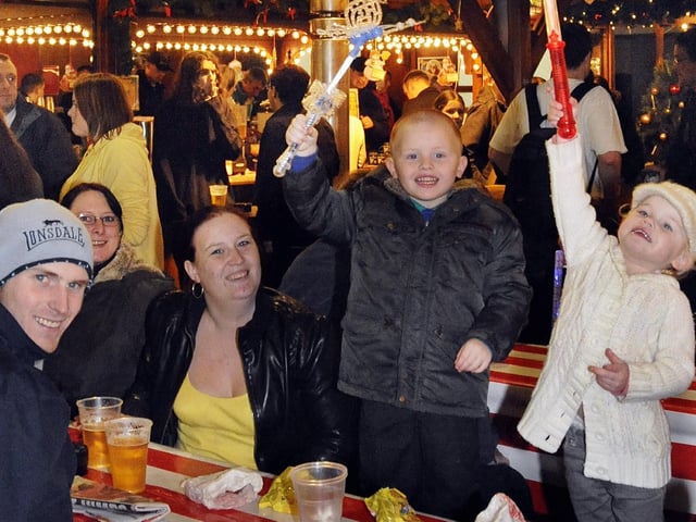 The German Christmas market in full swing in Commercial Road, Portsmouth in 2008.  Picture: Michael Scaddan (084638-0094)