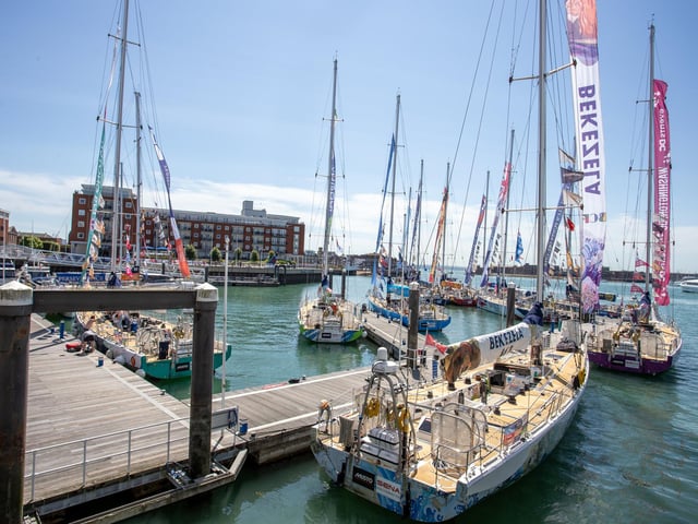 Pictured - The Clipper boats on display in Gunwharf QuaysPhotos by Alex Shute