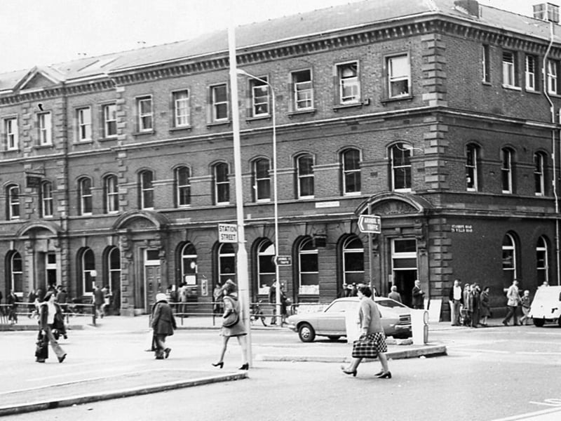 The old General Post Office building in Commercial Road, Portsmouth, viewed from Station Street.
