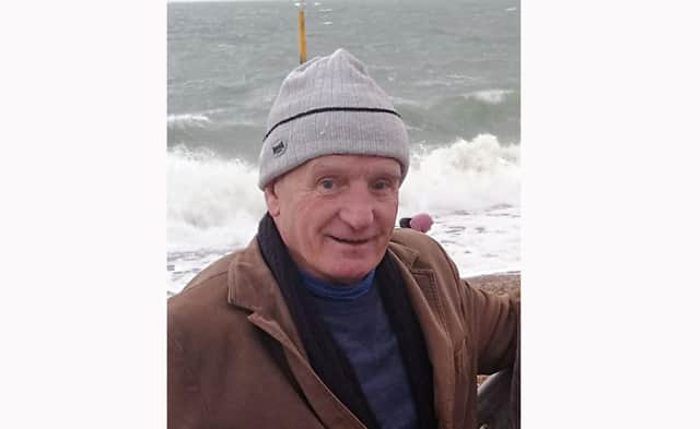 Stephen O’Keeffe who died in 2018 from cancer. His daughter Amy is looking in Southsea for her lost necklace and pendant containing his ashes. 
Picture: Amy O’Keeffe