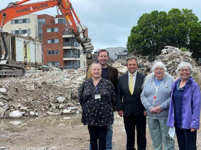 The Horatia Leamington community panel with councillors Darren Sellers and Chris Attwell. Picture: PCC.