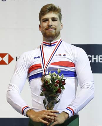 Joe Truman will race at the UCI Track World Championships in Roubaix this week hoping a two-year career-threatening injury nightmare is over. Picture: Martin Rickett/PA Wire.