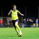 Mason Walsh missed a great chance in Gosport Borough's draw with Kings Langley. Picture: Tom Phillips
