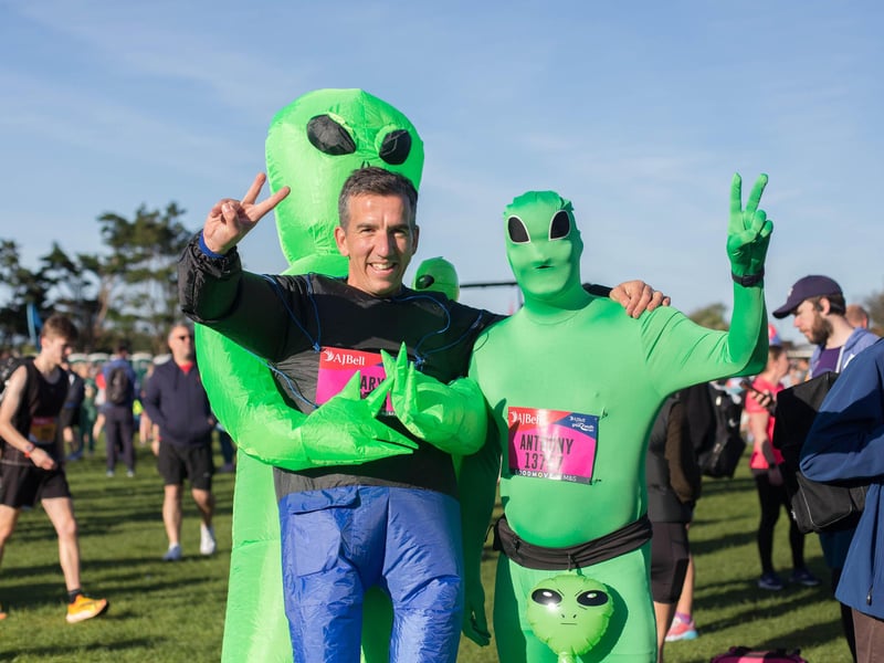 The aliens running in support of George's Rockstars.