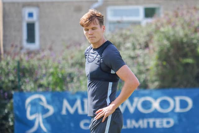 Sean Raggett was present as Pompey returned for pre-season training yesterday.  Picture: Habibur Rahman