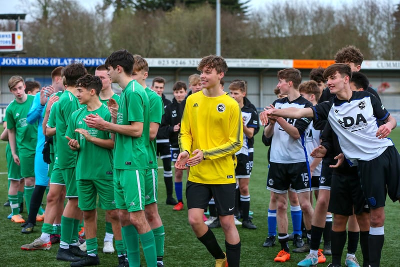 Fleur keeper Dilanas Andriunavicius, centre, is voted man of the match. Picture: Chris Moorhouse