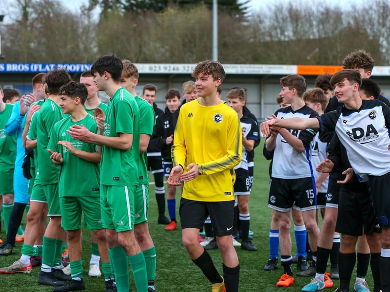 Fleur keeper Dilanas Andriunavicius, centre, is voted man of the match.  Picture: Chris Moorhouse