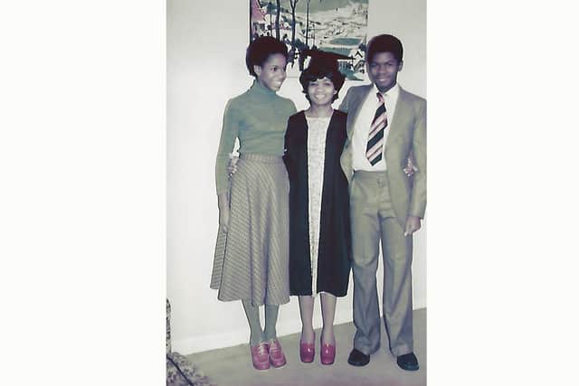 Marie Costa with her children Anne-Marie and Victor in the 1970s. 