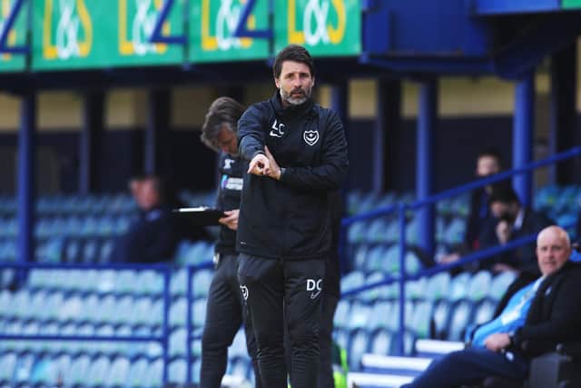 Danny Cowley believes six more points could secure Pompey a play-off spot. Picture: Joe Pepler