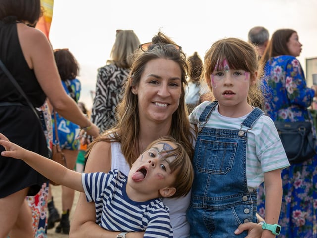 Pictured - Hugo, 4, Hatty, 6 and Laura Brown. Photos by Alex Shute