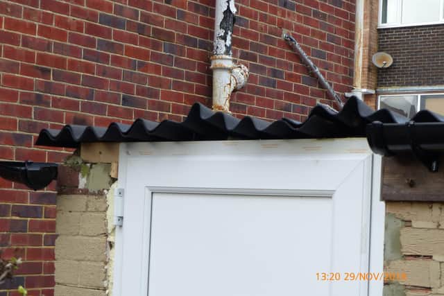 Substandard 'criminal' work done by Davey Stiles' company B&D Building Contractors Pictures: Portsmouth City Council