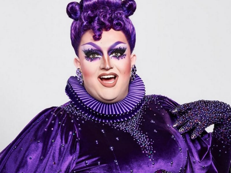 This fabulous Glaswegian drag queen shot to fame in series 2 of RuPaul's Drag Race UK, which is still airing. If you need some Bing Bang Bong in your life, get in the queue as she's in high demand on Cameo.