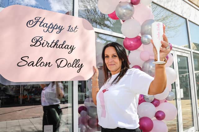 Salon Dolly in Havant celebrates its first birthday. Owner Mollie Warton. Picture: Paul Collins