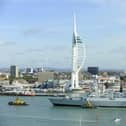 Dauntless arrives back in Portsmouth, December 2012. Picture: Malcolm Wells (123530-1073).