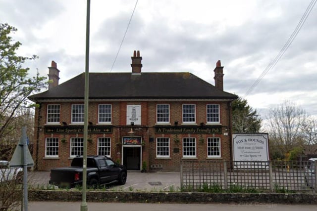 Fox & Hounds, a pub in Waterlooville, was given a full five-out-of-five rating by the Food Standards Agency following assessment on April 19.