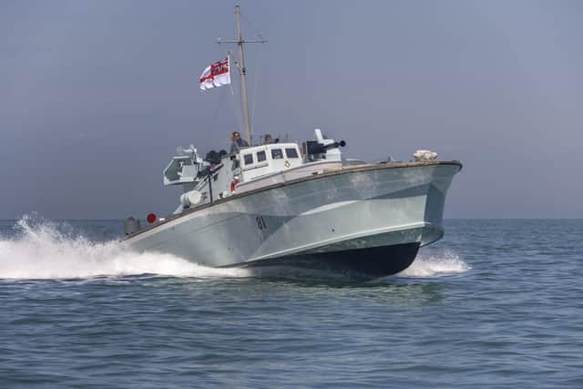 D-Day Veteran Motor Gun Boat 81 at speed