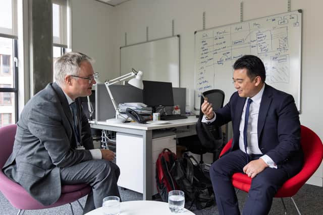 Alan Mak MP with Mark Parsons, Director of EPCC, the supercomputing centre at The University of Edinburgh