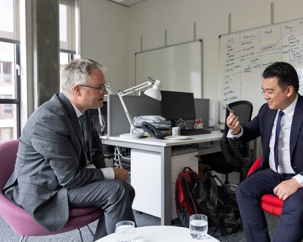 Alan Mak MP with Mark Parsons, Director of EPCC, the supercomputing centre at The University of Edinburgh