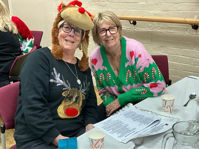 volunteers having fun