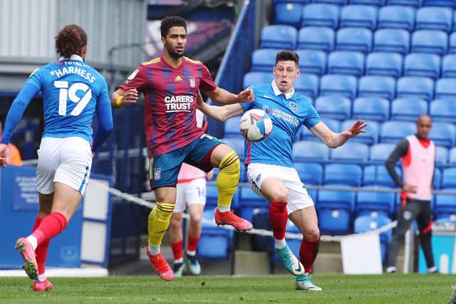 James Bolton praised Pompey grit after marking Danny Cowley's first game in charge with win over Ipswich. Picture: Joe Pepler