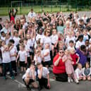 School workout with Joe Wicks at St Paul's Catholic Primary School, Paulsgrove, Portsmouth. Picture: Habibur Rahman