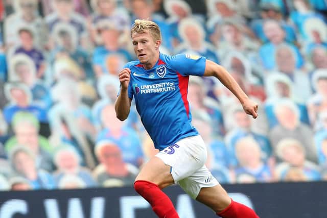 Ross McCrorie in action for Pompey during the 2019-20 season