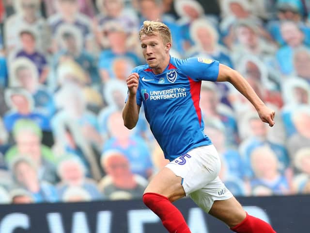 Ross McCrorie in action for Pompey during the 2019-20 season