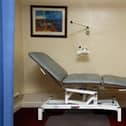 A clinical bed is pictured in a General Practitioners surgery. Picture: Carl Court/Getty Images.