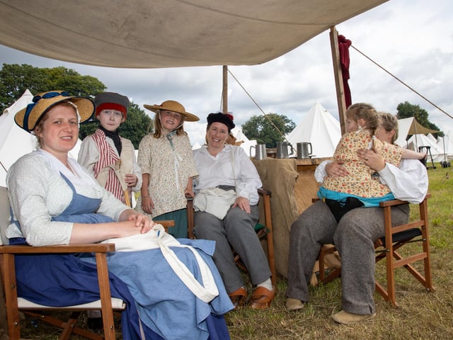 Stansted Park opened its doors for its Summer Festival this weekend, with re-enactments, vintage vehicles, archery, horse displays and lots of fun for the family.
Pictured - 3rd East Kent Buffs
Photos by Alex Shute