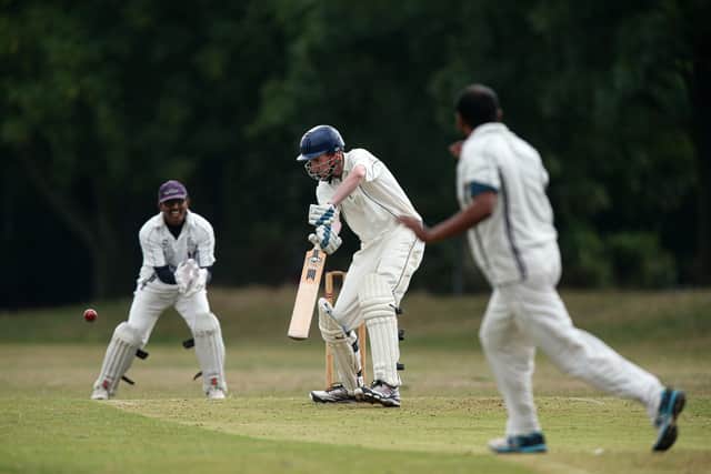 Tim Godfray batting for Railway Triangle against Kerala. Picture: Chris Moorhouse