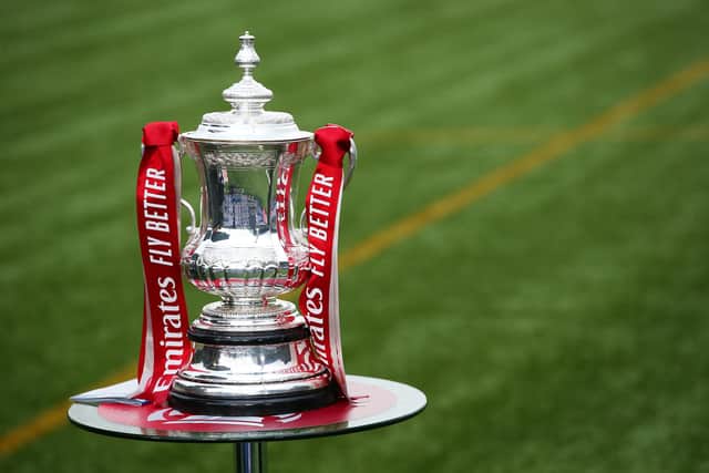 The FA Cup trophy (Photo by Alex Livesey/Getty Images).