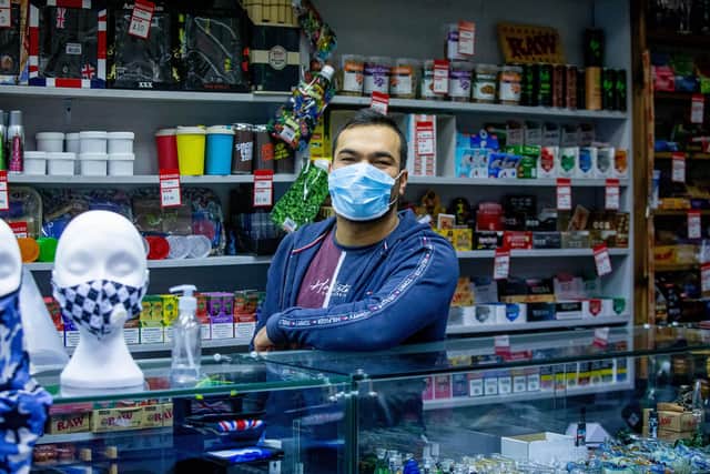 Niazullah Nafullah in his shop, Mini Amsterdam in Commercial Road, Portsmouth.
Picture: Habibur Rahman