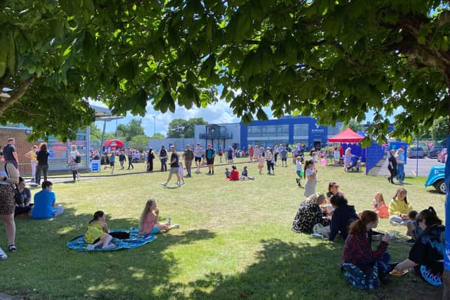 Crowds at last year’s St Vincent Sixth Form College Summer Fest