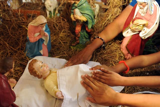 A nativity scene
Picture: Lakruwan Wanniarachchi/AFP via Getty Images