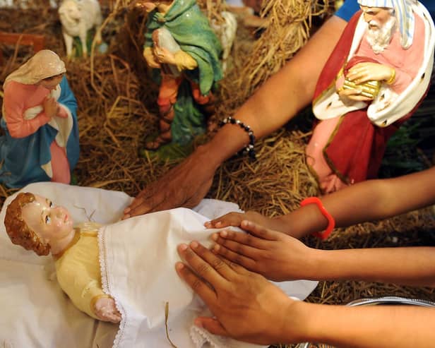 A nativity scene
Picture: Lakruwan Wanniarachchi/AFP via Getty Images
