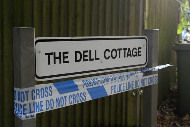 The Dell Cottage, Winchester Road, Shedfield, where police vehicles were seen at the premises on Sunday, September 13. Picture: Sarah Standing (140920-3893)