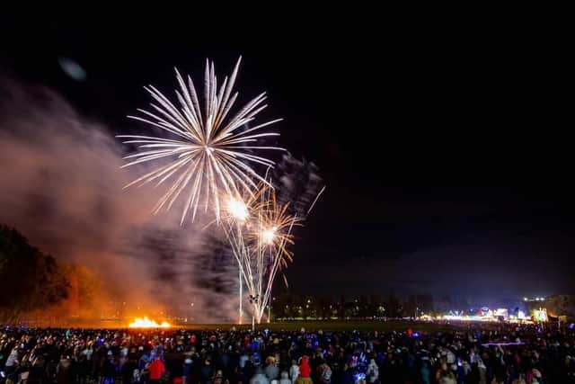 Cosham Bonfire and Fireworks Display at King George V Playing Field, Cosham, Portsmouth on Wednesday 3rd November 2021