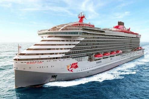The new cruise ship, Scarlet Lady, set for Portsmouth in August
