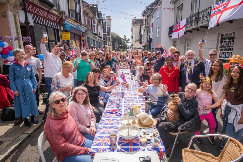 The street party in Southsea's Castle Road
