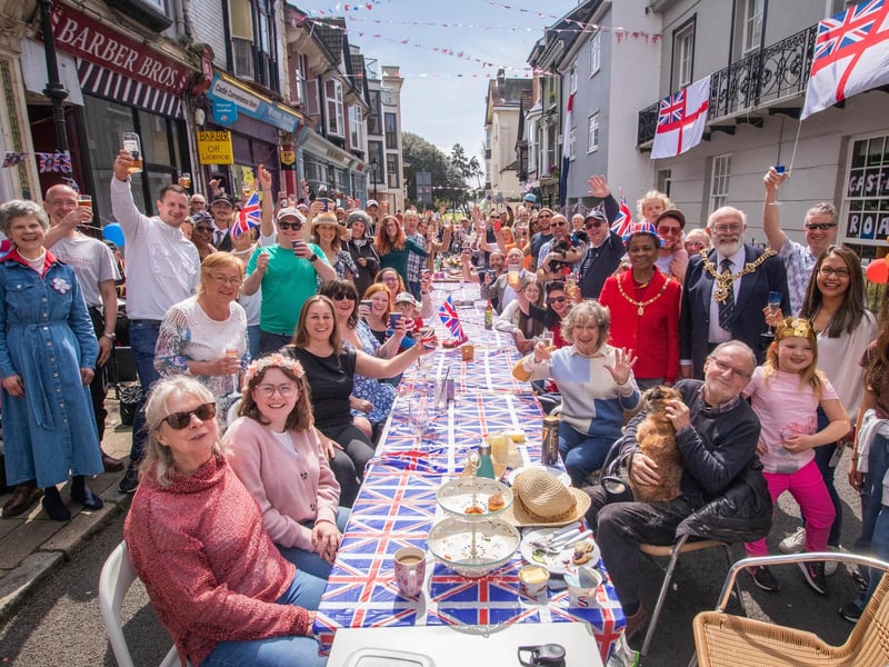 The street party in Southsea's Castle Road