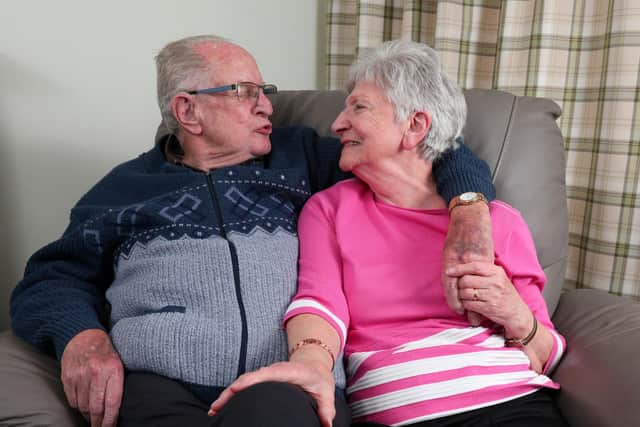 Rosemary and Dave Johnson are celebrating their diamond wedding anniversary. Picture: Chris Moorhouse (jpns 181021-36)