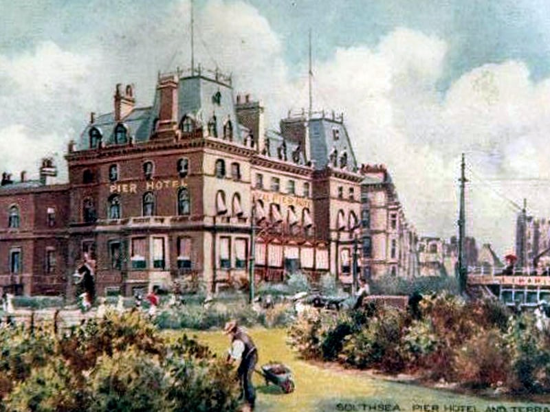 Portsmouth University's Rees Hall, formerly the Pier Hotel, on the corner of Southsea Terrace and Bellevue Terrace, Southsea. Picture: Courtesy of Shirley Alton